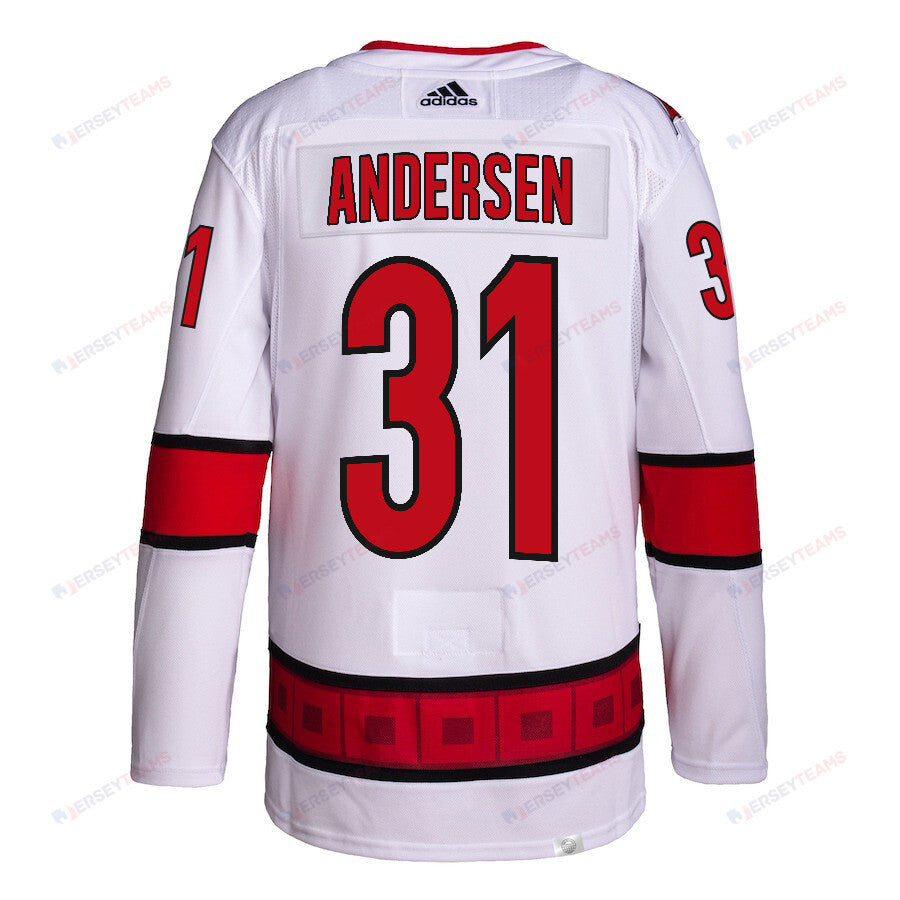 Frederik Andersen 31 Carolina Hurricanes Away Primegreen Jersey - Men, White