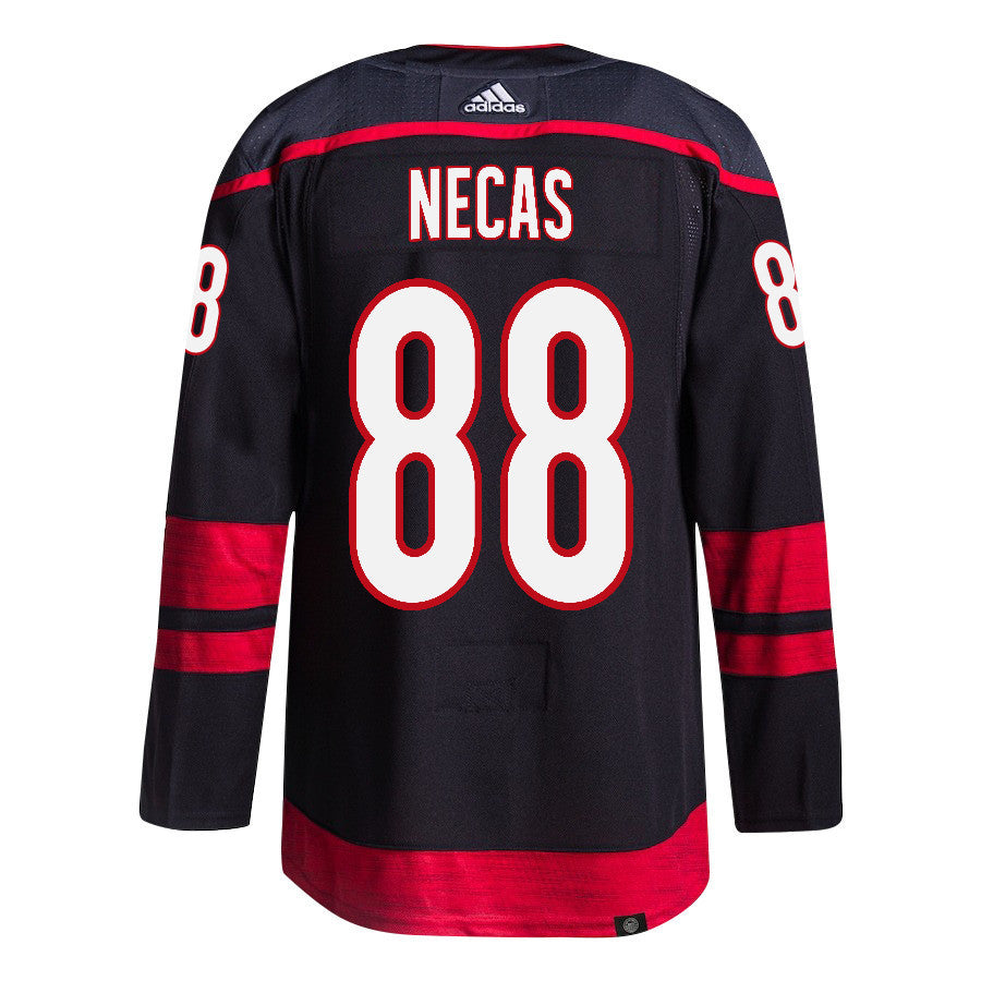 Martin Necas 88 Carolina Hurricanes 2024 NHL Playoffs Patch Home Jersey - Men, Black