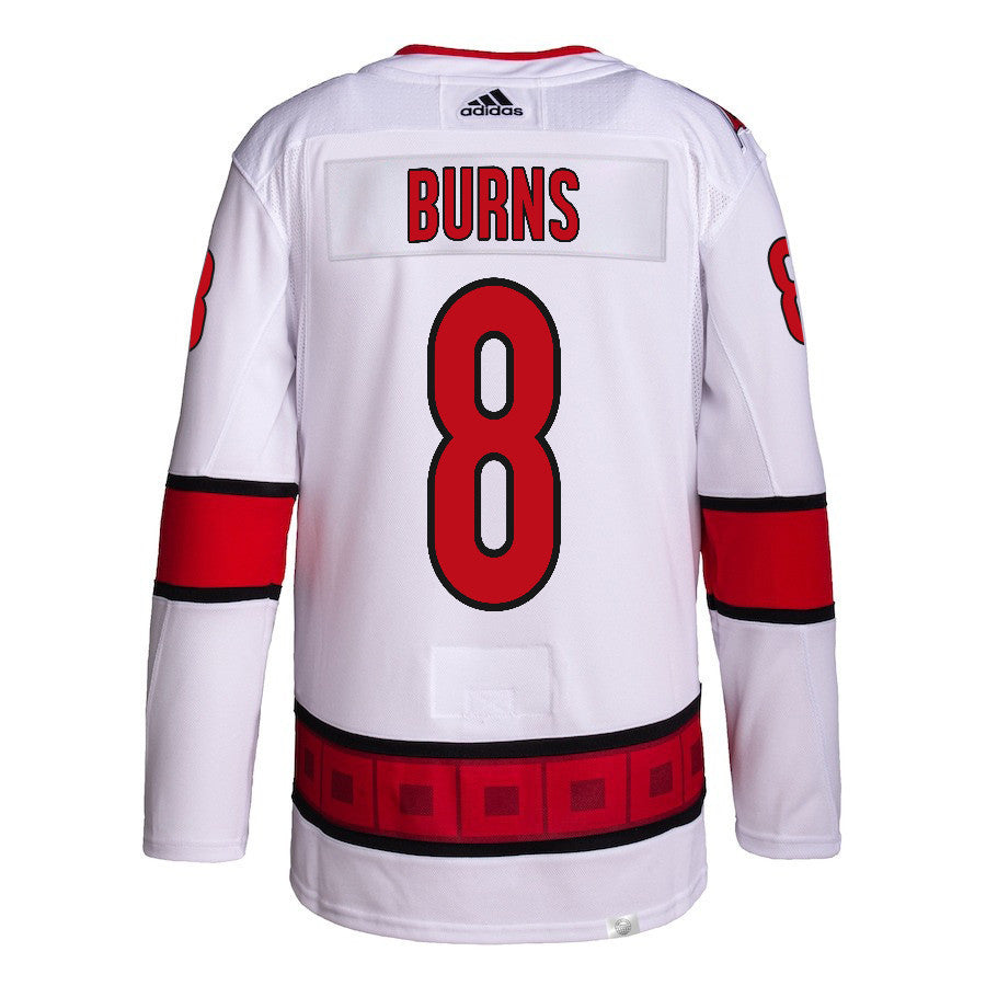Brent Burns 8 Carolina Hurricanes 2024 NHL Playoffs Patch Away Jersey - Men, White