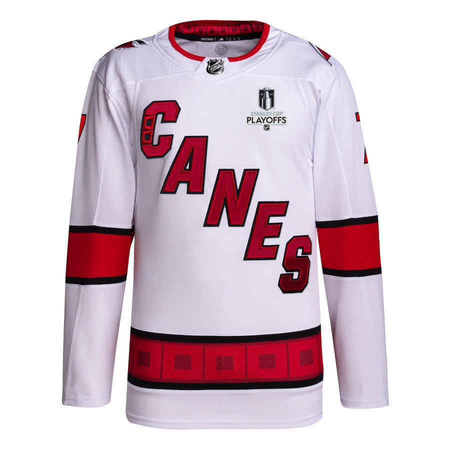 Dmitry Orlov 7 Carolina Hurricanes 2024 NHL Playoffs Patch Away Jersey - Men, White