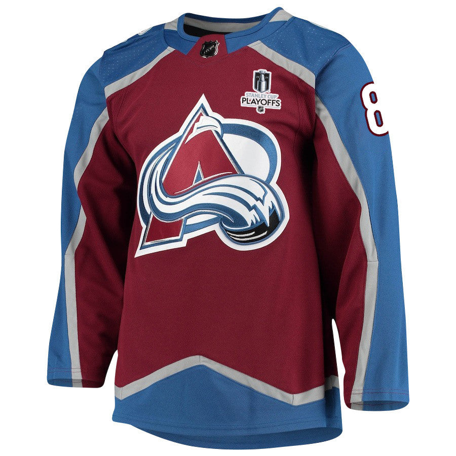 Cale Makar 8 Colorado Avalanche 2024 NHL Playoffs Patch Home Jersey - Men