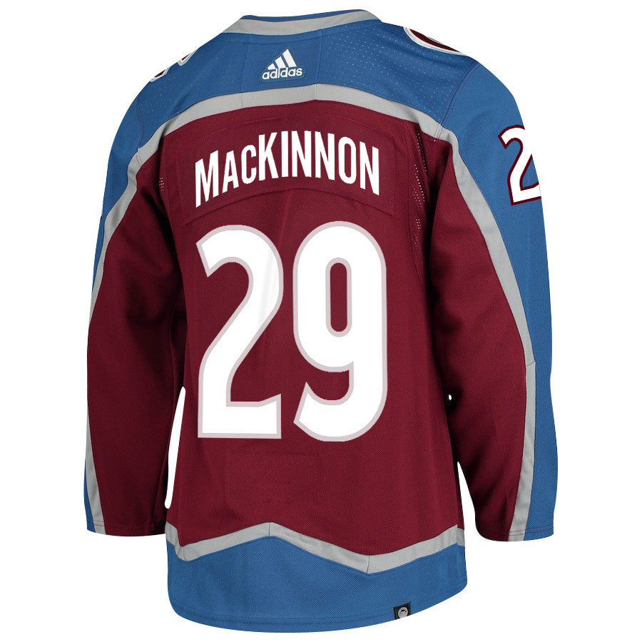 Nathan MacKinnon 29 Colorado Avalanche 2024 NHL Playoffs Patch Home Jersey - Men