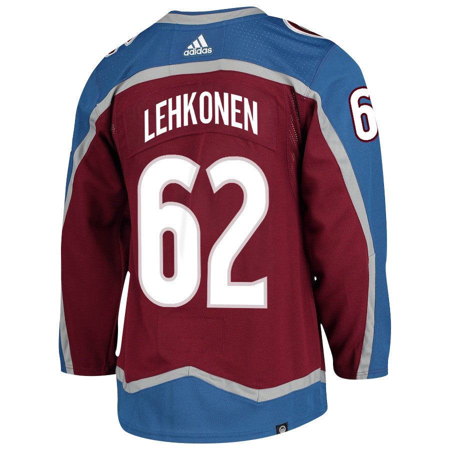 Artturi Lehkonen 62 Colorado Avalanche 2024 NHL Playoffs Patch Home Jersey - Men
