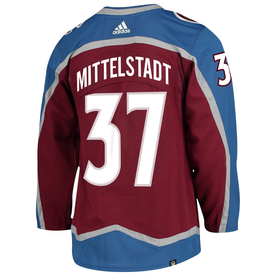 Casey Mittelstadt 37 Colorado Avalanche 2024 NHL Playoffs Patch Home Jersey - Men