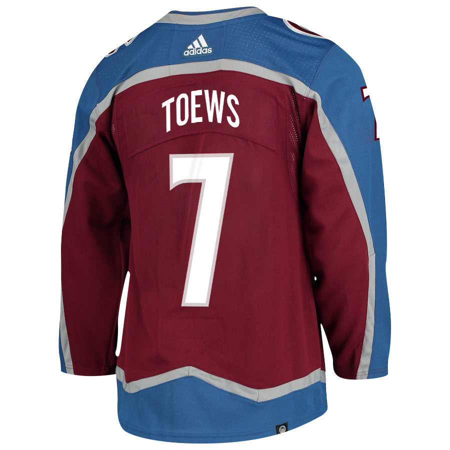 Devon Toews 7 Colorado Avalanche 2024 NHL Playoffs Patch Home Jersey - Men