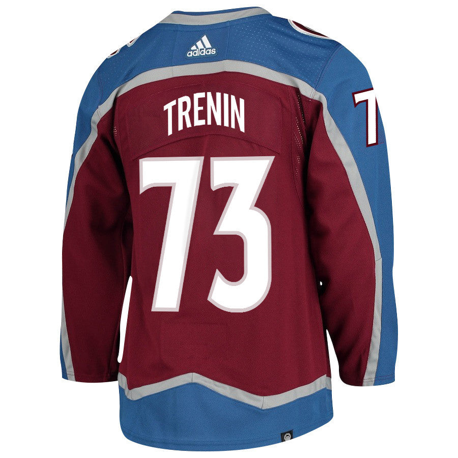 Yakov Trenin 73 Colorado Avalanche 2024 NHL Playoffs Patch Home Jersey - Men