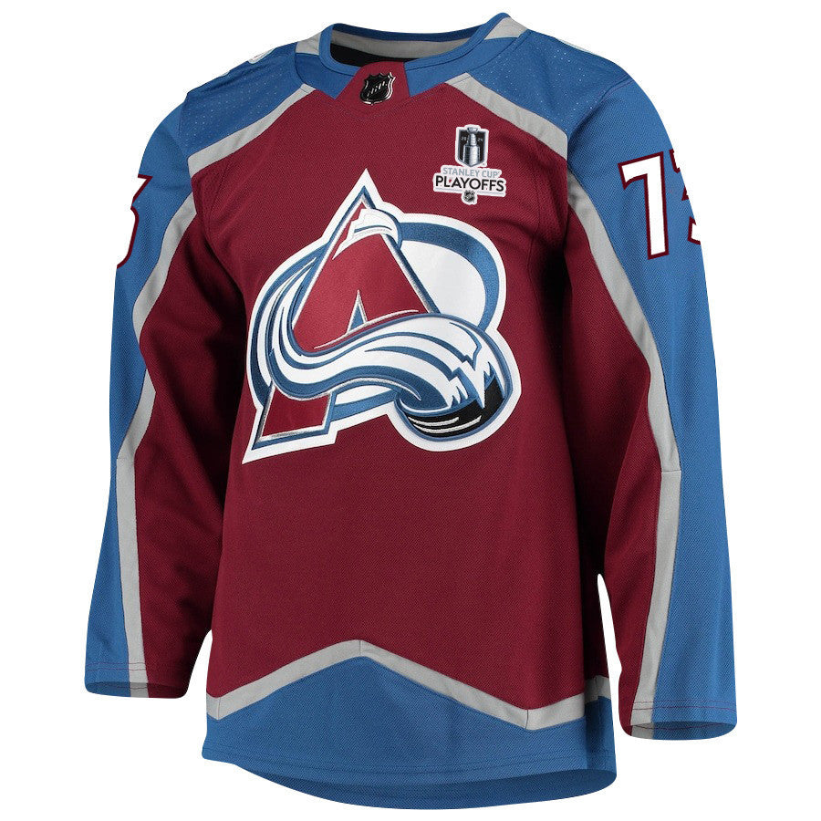 Yakov Trenin 73 Colorado Avalanche 2024 NHL Playoffs Patch Home Jersey - Men