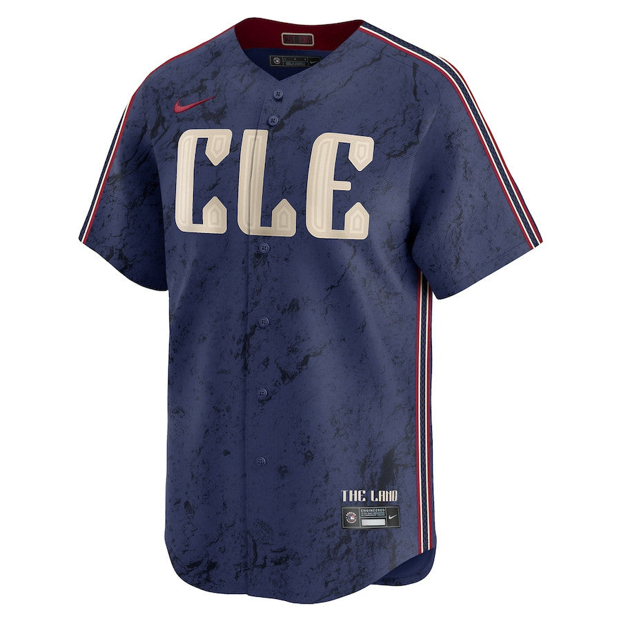 Cleveland Guardians 2024 City Connect Limited Men Custom Jersey - Navy