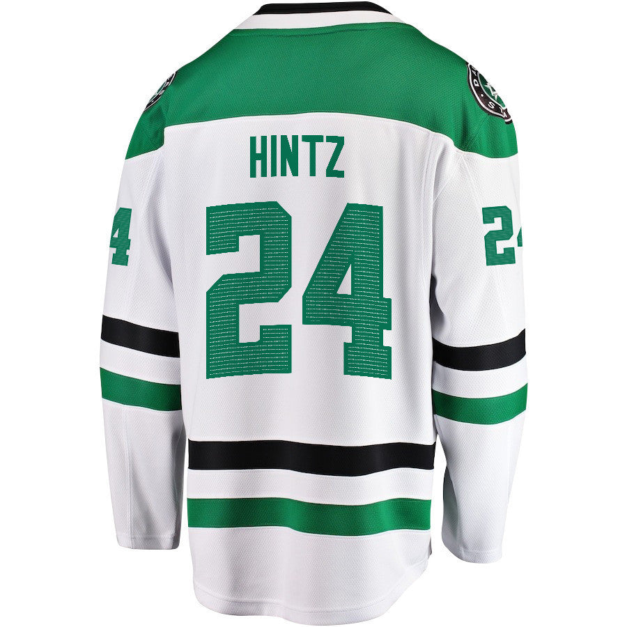 Roope Hintz 24 Dallas Stars 2024 NHL Playoffs Patch Away Breakaway Jersey - Men