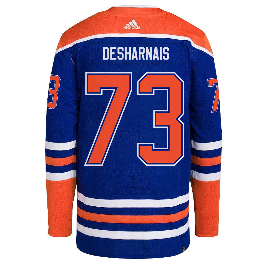 Vincent Desharnais 73 Edmonton Oilers 2024 NHL Playoffs Patch Home Jersey - Men