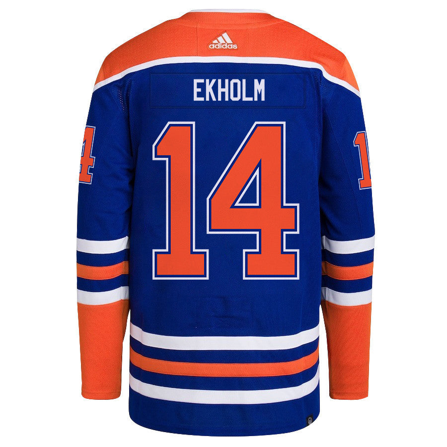 Mattias Ekholm 14 Edmonton Oilers 2024 NHL Playoffs Patch Home Jersey - Men
