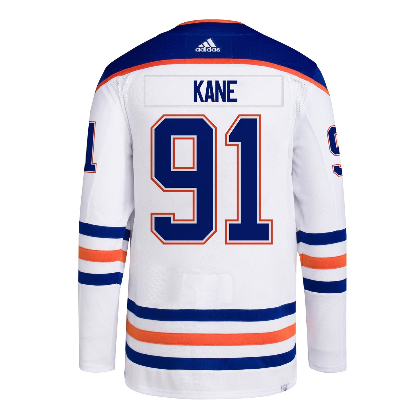 Evander Kane 91 Edmonton Oilers 2024 NHL Playoffs Patch Away Jersey - Men, White