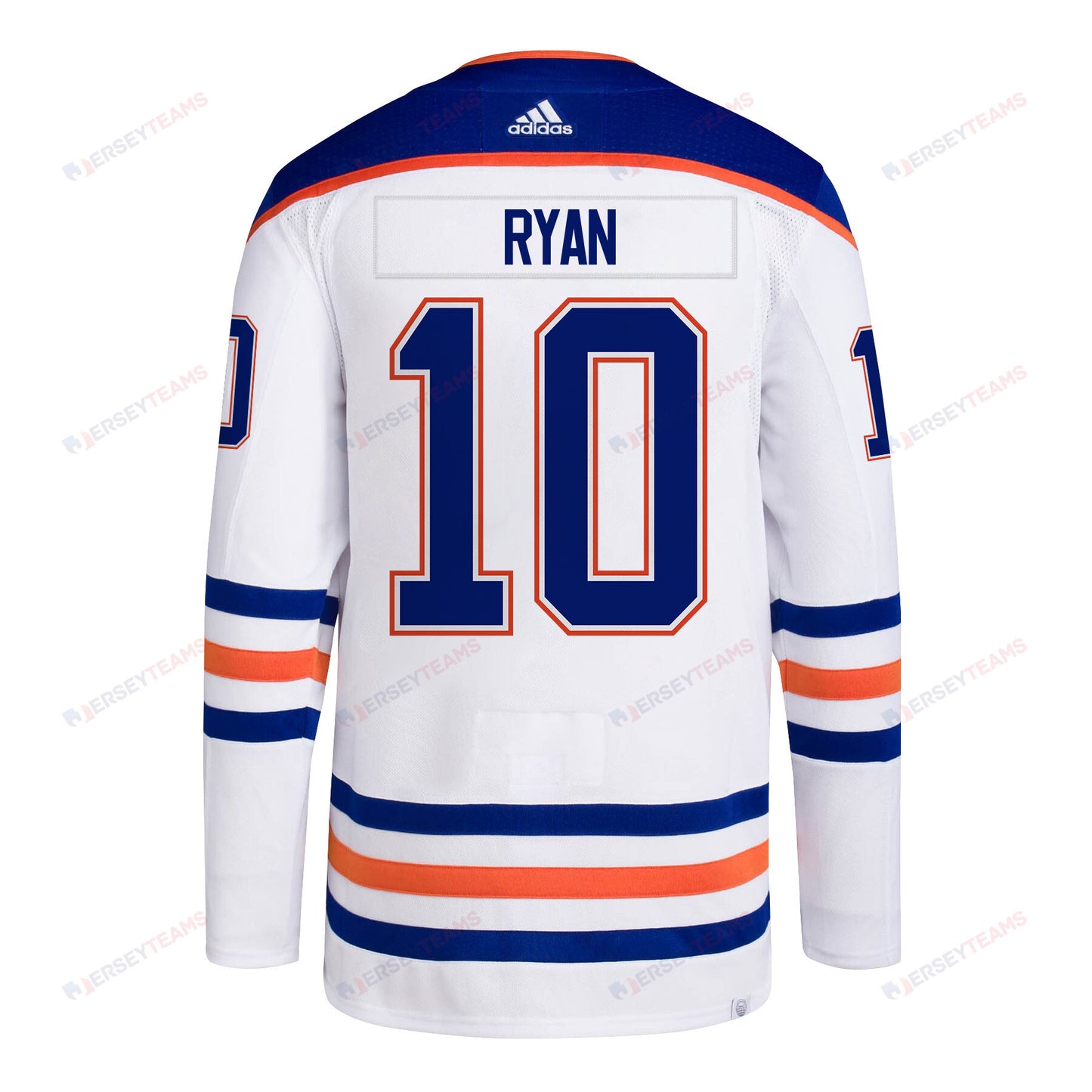 Derek Ryan 10 Edmonton Oilers 2024 NHL Playoffs Patch Away Jersey - Men, White