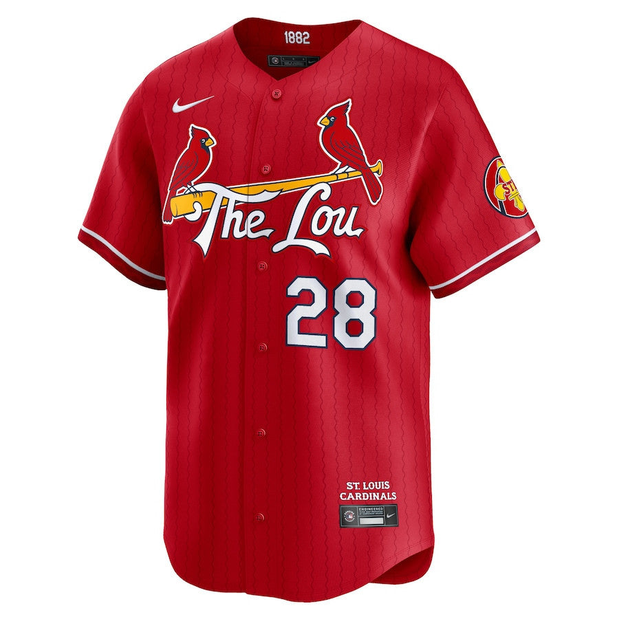 Nolan Arenado 28 St. Louis Cardinals 2024 City Connect Limited Men Jersey - Red