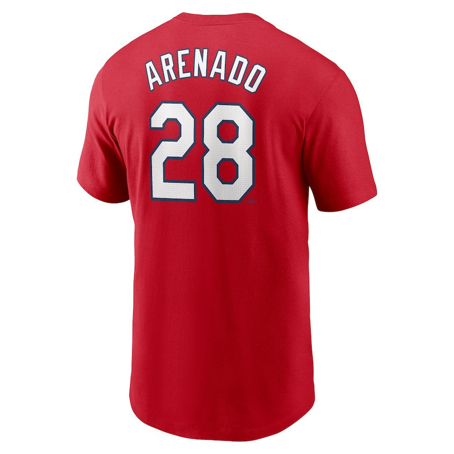 Nolan Arenado 28 St. Louis Cardinals 2024 City Connect Fuse Name & Number T-Shirt - Red