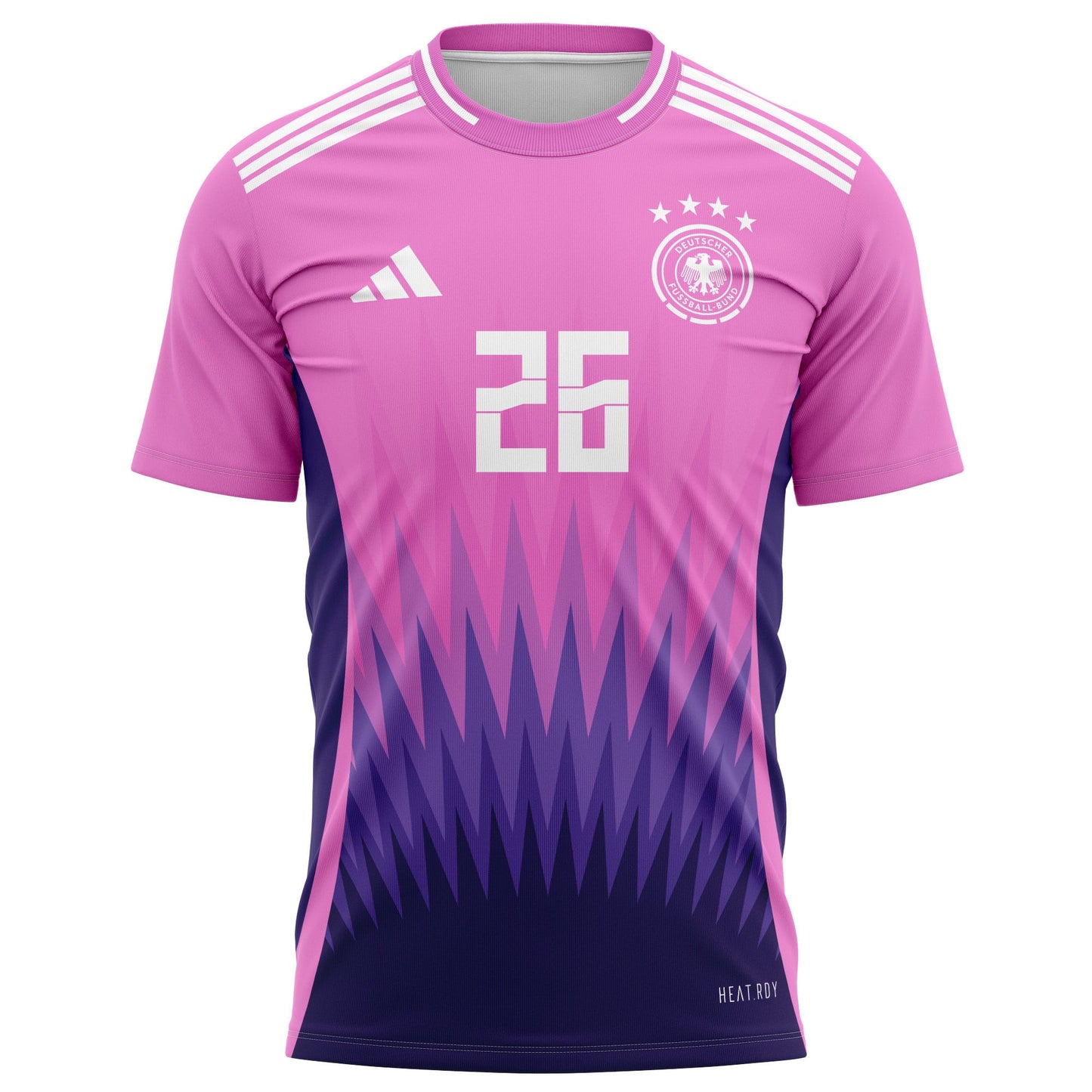 Deniz Undav 26 Signed Germany National Team 2024 Away Kits AOP T-shirt Autographed- Purple