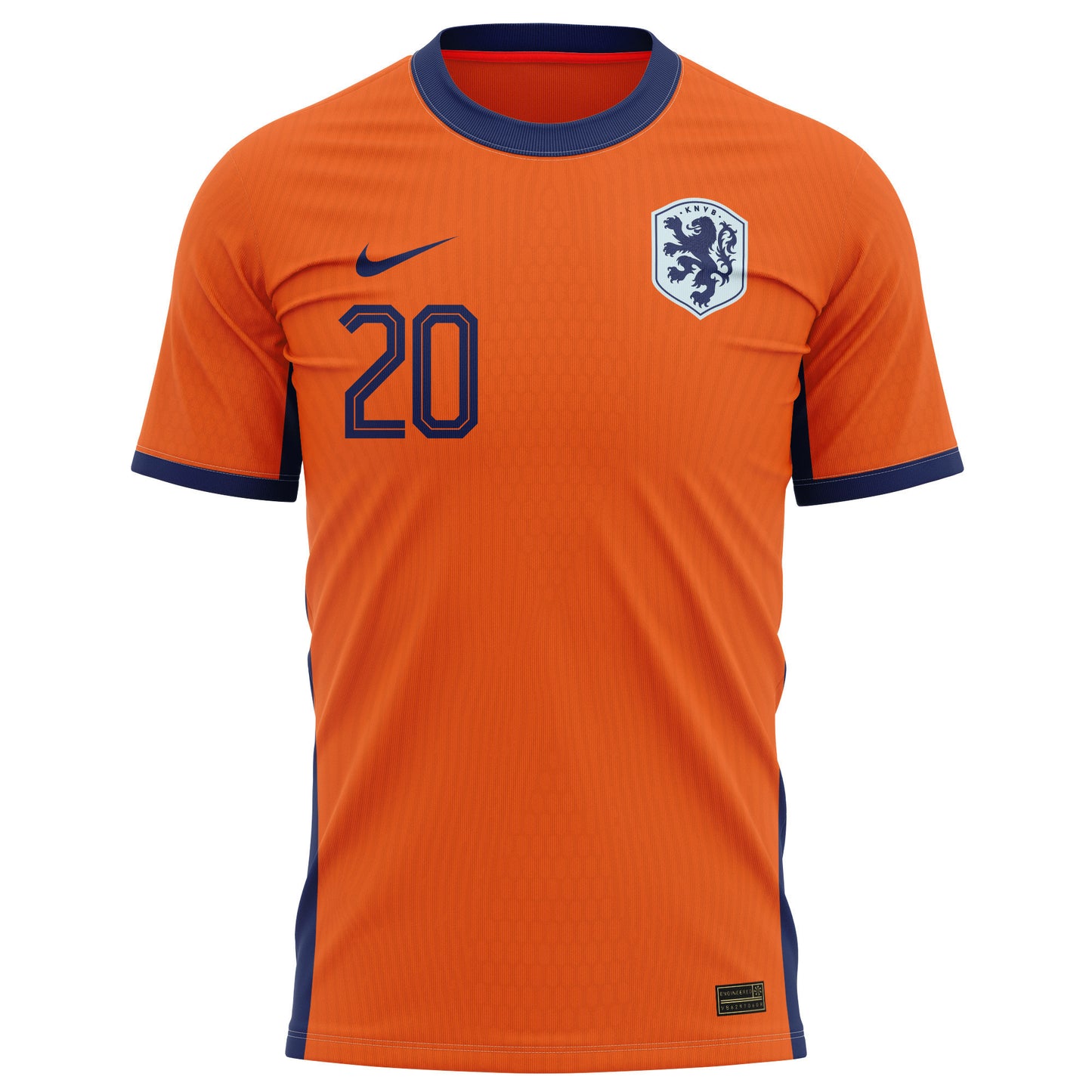 Ian Maatsen 20 Netherlands National Team 2024 Home Kits AOP T-shirt - Orange