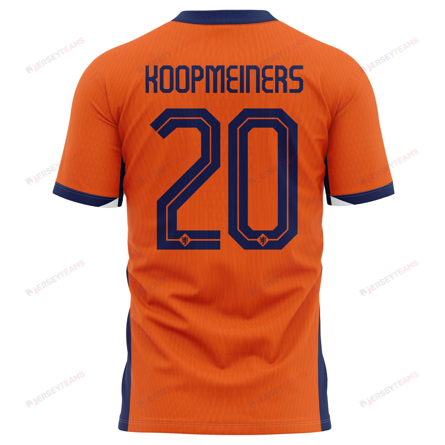 Teun Koopmeiners 20 Netherlands National Team 2024 Home Kits AOP T-shirt - Orange