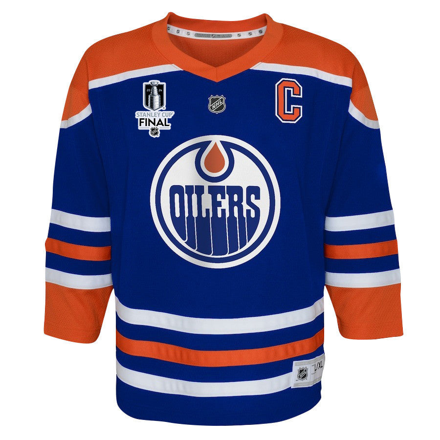 Derek Ryan 10 Edmonton Oilers 2024 STANLEY CUP Final Youth Home Jersey - Royal