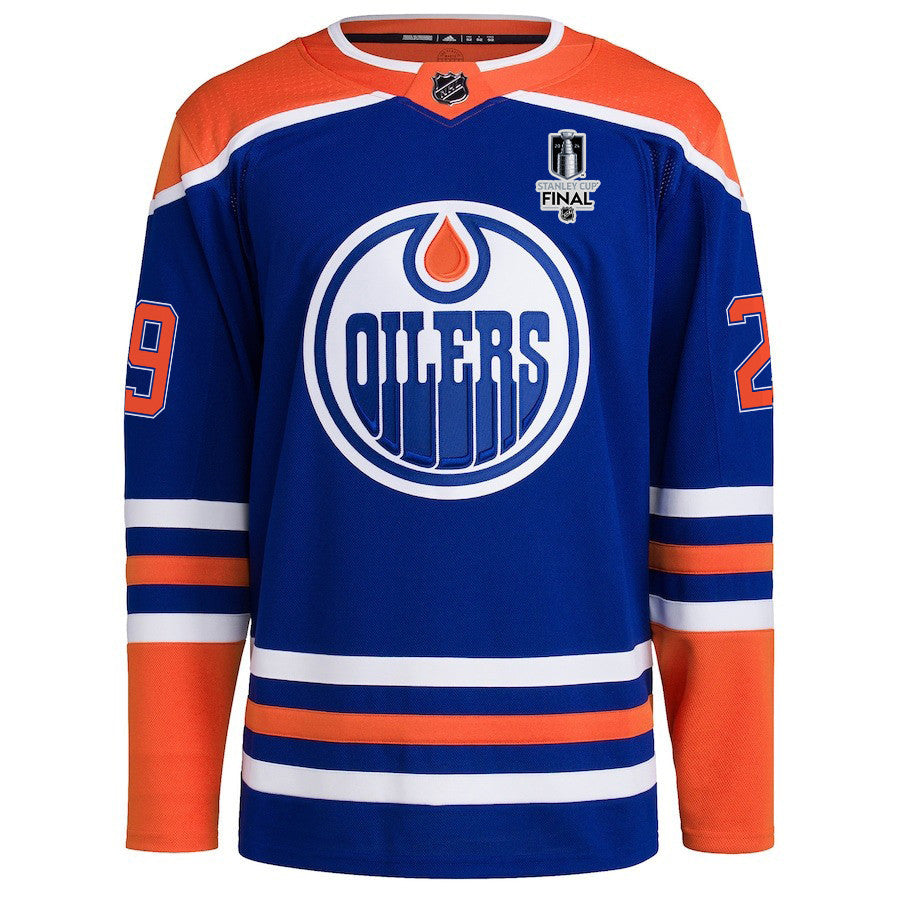 Leon Draisaitl 29 Edmonton Oilers 2024 STANLEY CUP Final Home Primegreen Jersey - Men, Royal