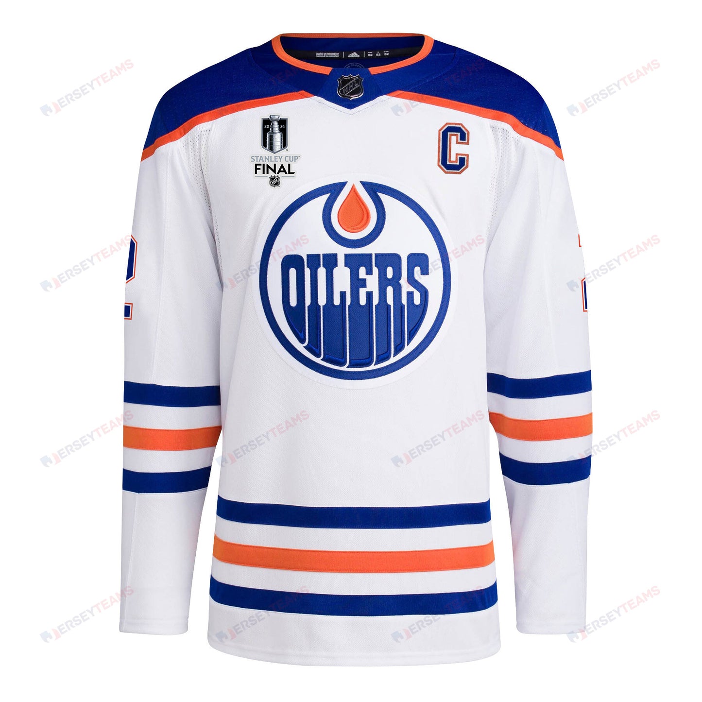 Evan Bouchard 2 Edmonton Oilers 2024 STANLEY CUP Final Away Jersey - Men, White