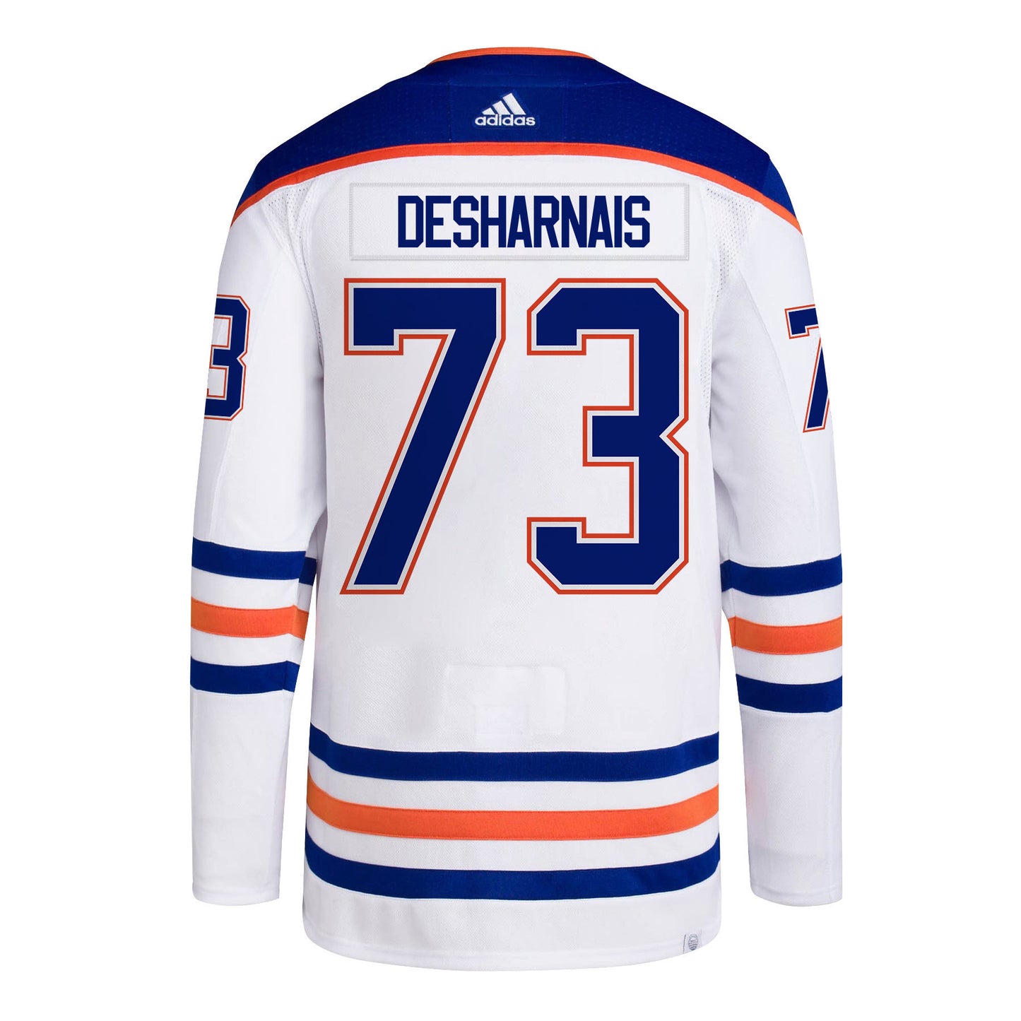 Vincent Desharnais 73 Edmonton Oilers 2024 STANLEY CUP Final Away Jersey - Men, White