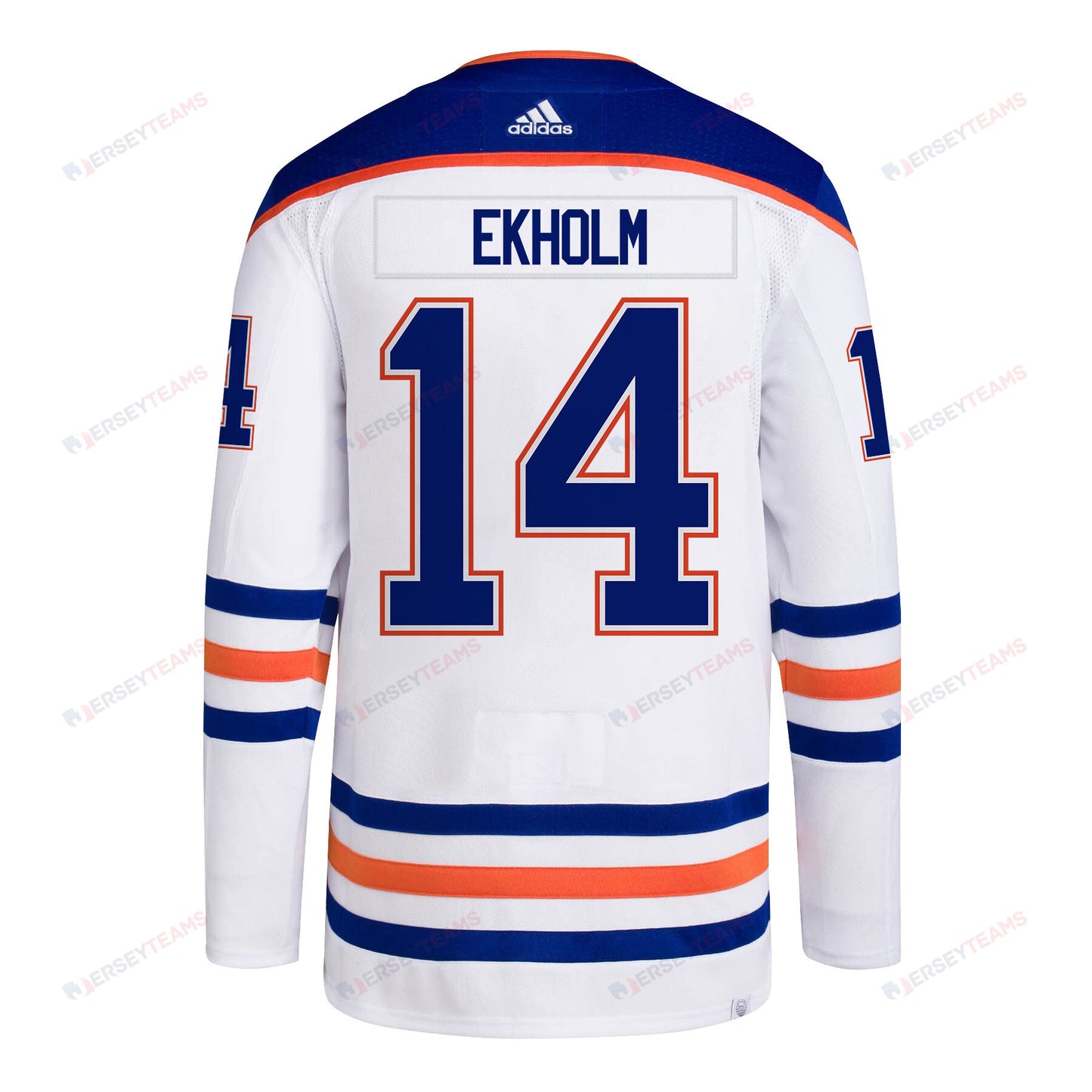 Mattias Ekholm 14 Edmonton Oilers 2024 STANLEY CUP Final Away Jersey - Men, White