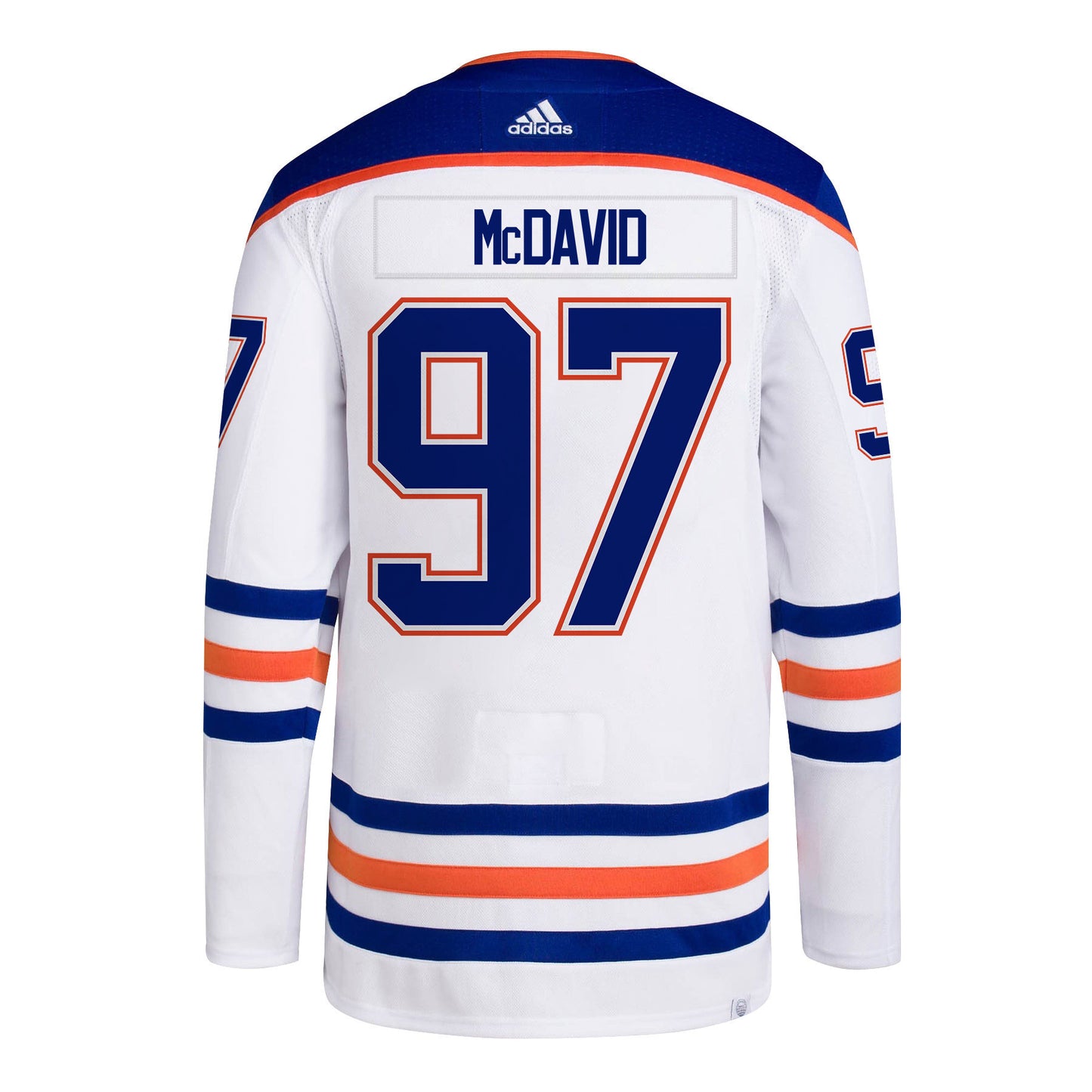 Connor McDavid 97 Edmonton Oilers 2024 STANLEY CUP Final Away Jersey - Men, White