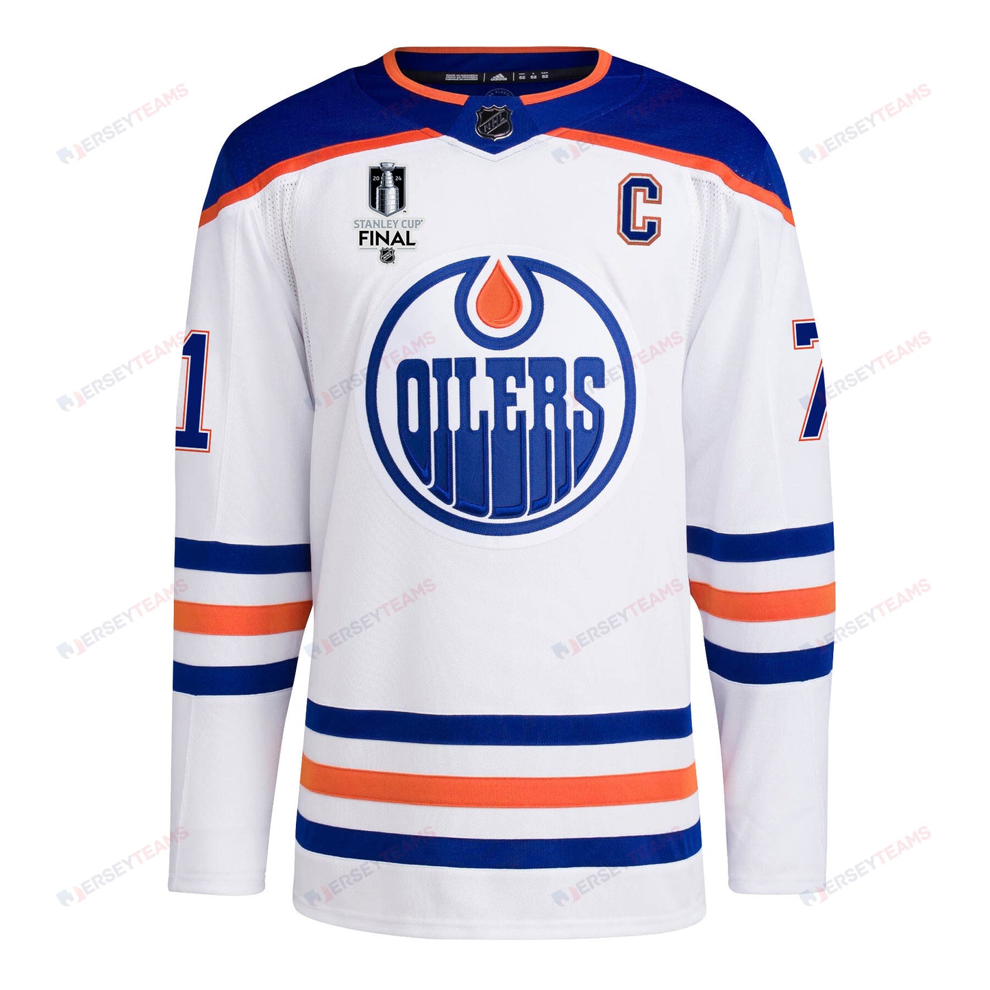 Ryan McLeod 71 Edmonton Oilers 2024 STANLEY CUP Final Away Jersey - Men, White