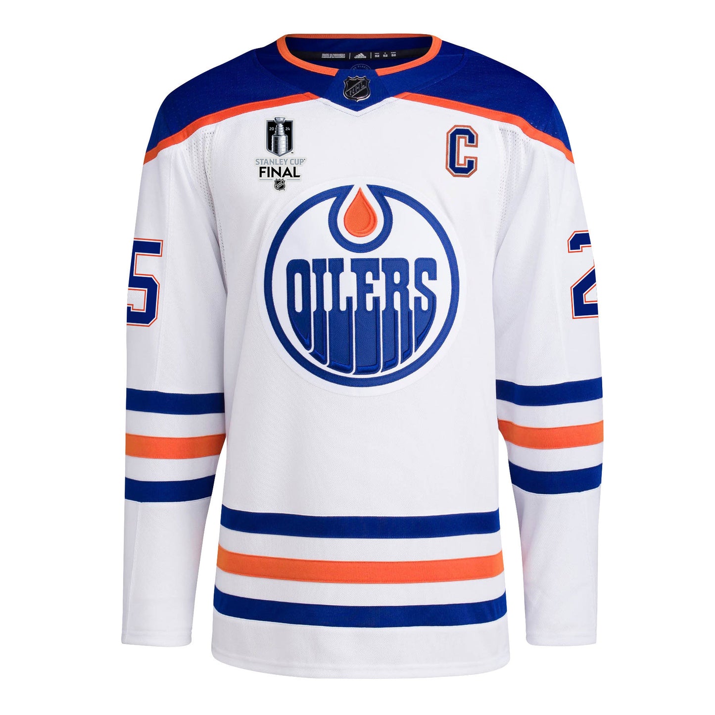 Darnell Nurse 25 Edmonton Oilers 2024 STANLEY CUP Final Away Jersey - Men, White