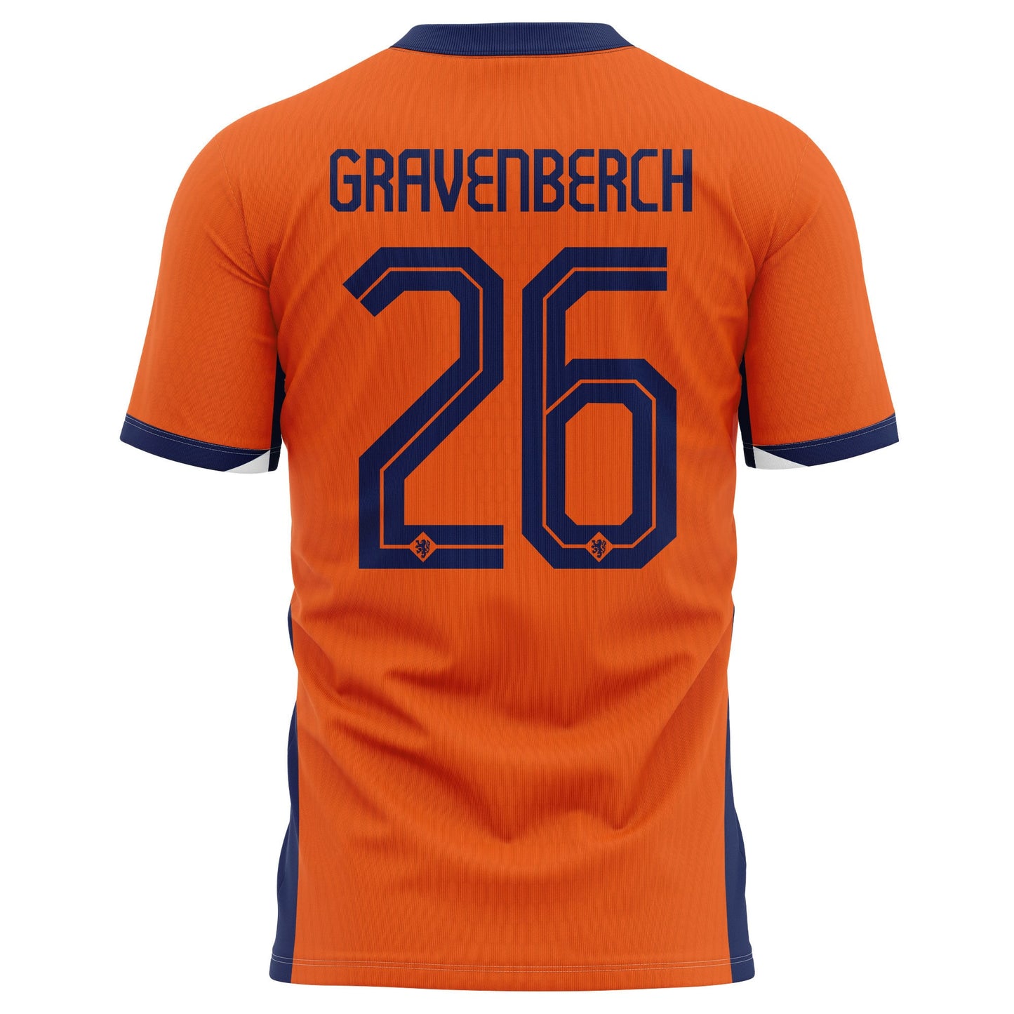 Ryan Gravenberch 26 Netherlands National Team 2024 Home Kits AOP T-shirt - Orange
