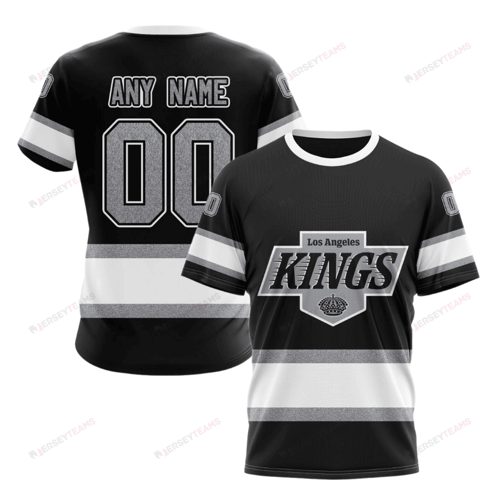 Los Angeles Kings 2024/25 Home Kits Custom AOP T-Shirt - Black