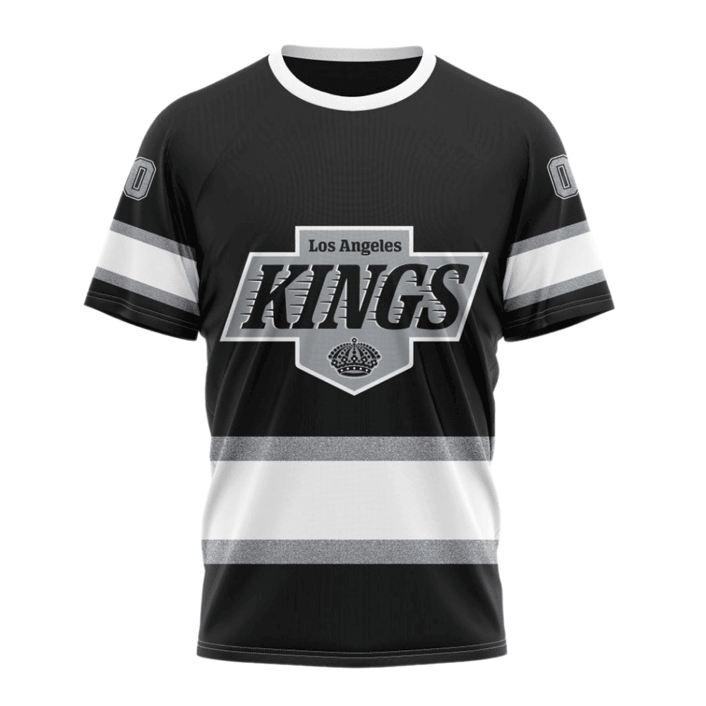 Los Angeles Kings 2024/25 Home Kits Custom AOP T-Shirt - Black