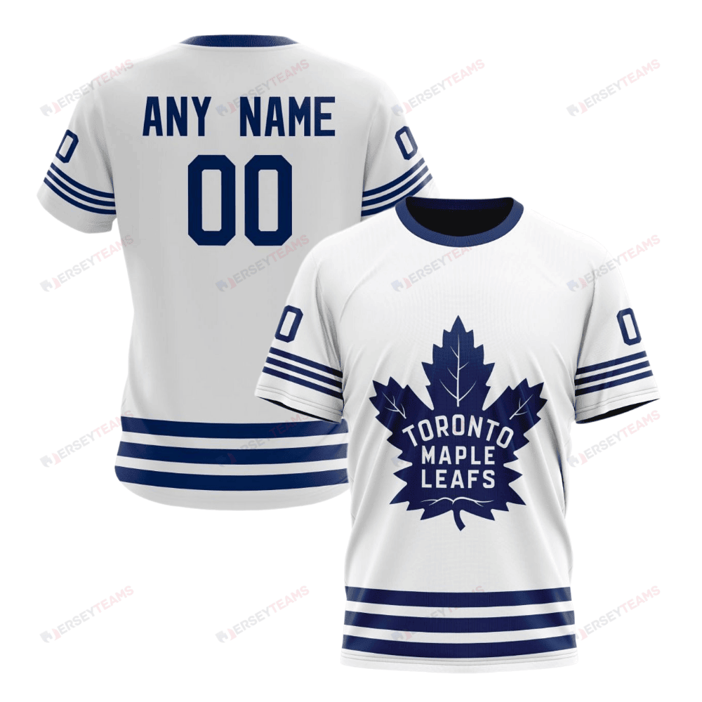 Toronto Maple Leafs Special Whiteout Design Custom AOP T-Shirt - White