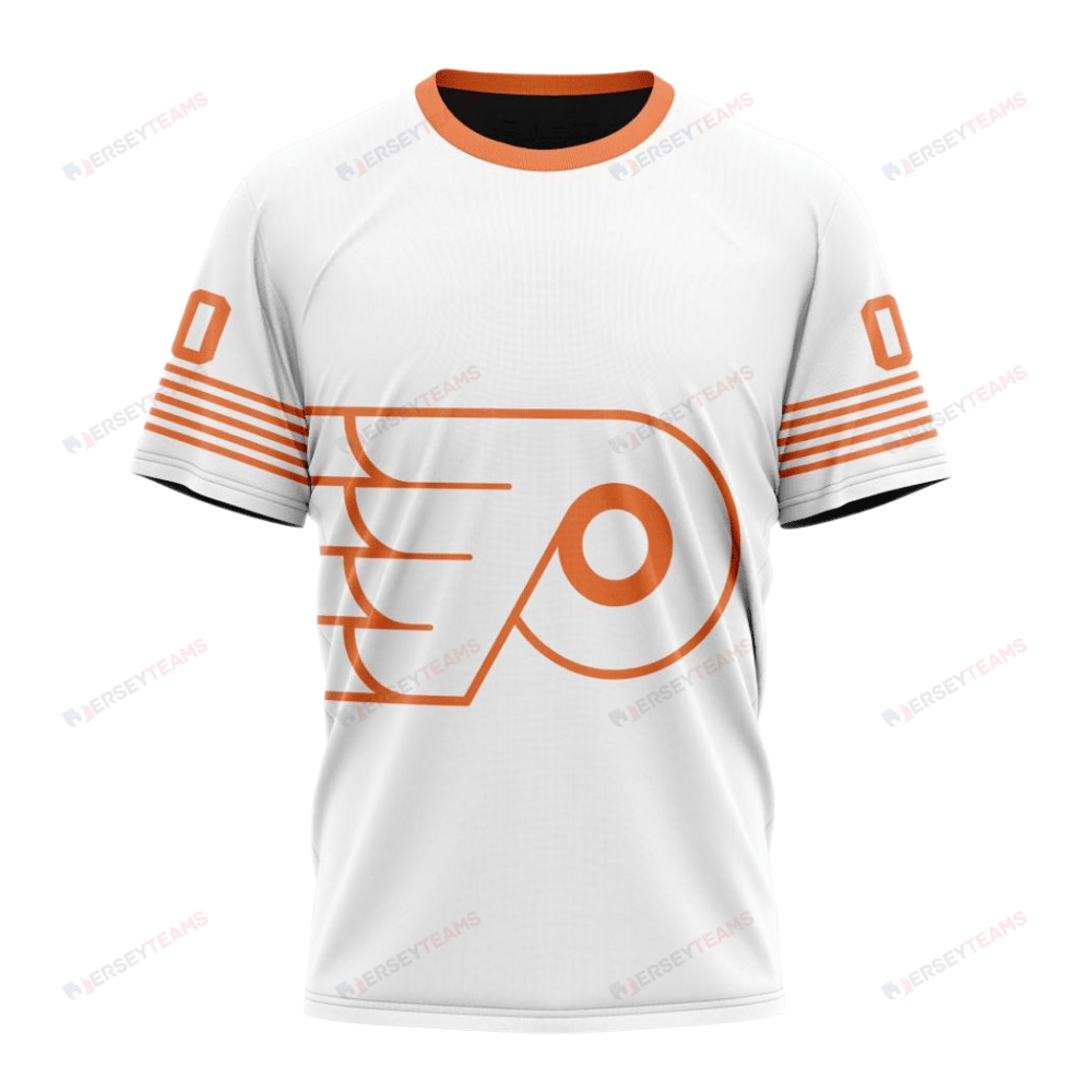 Philadelphia Flyers Special Whiteout Design Custom AOP T-Shirt - White