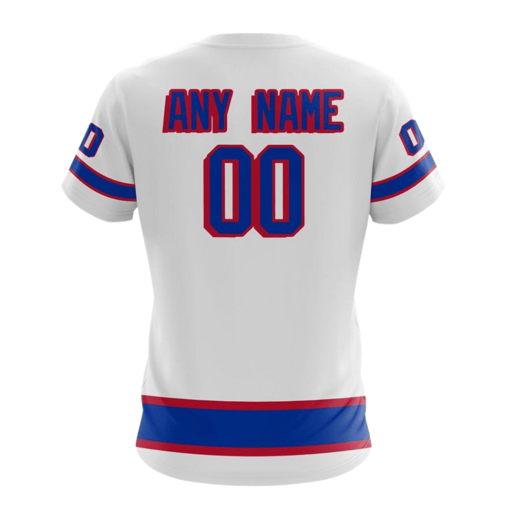 New York Rangers Special Whiteout Design Custom AOP T-Shirt - White