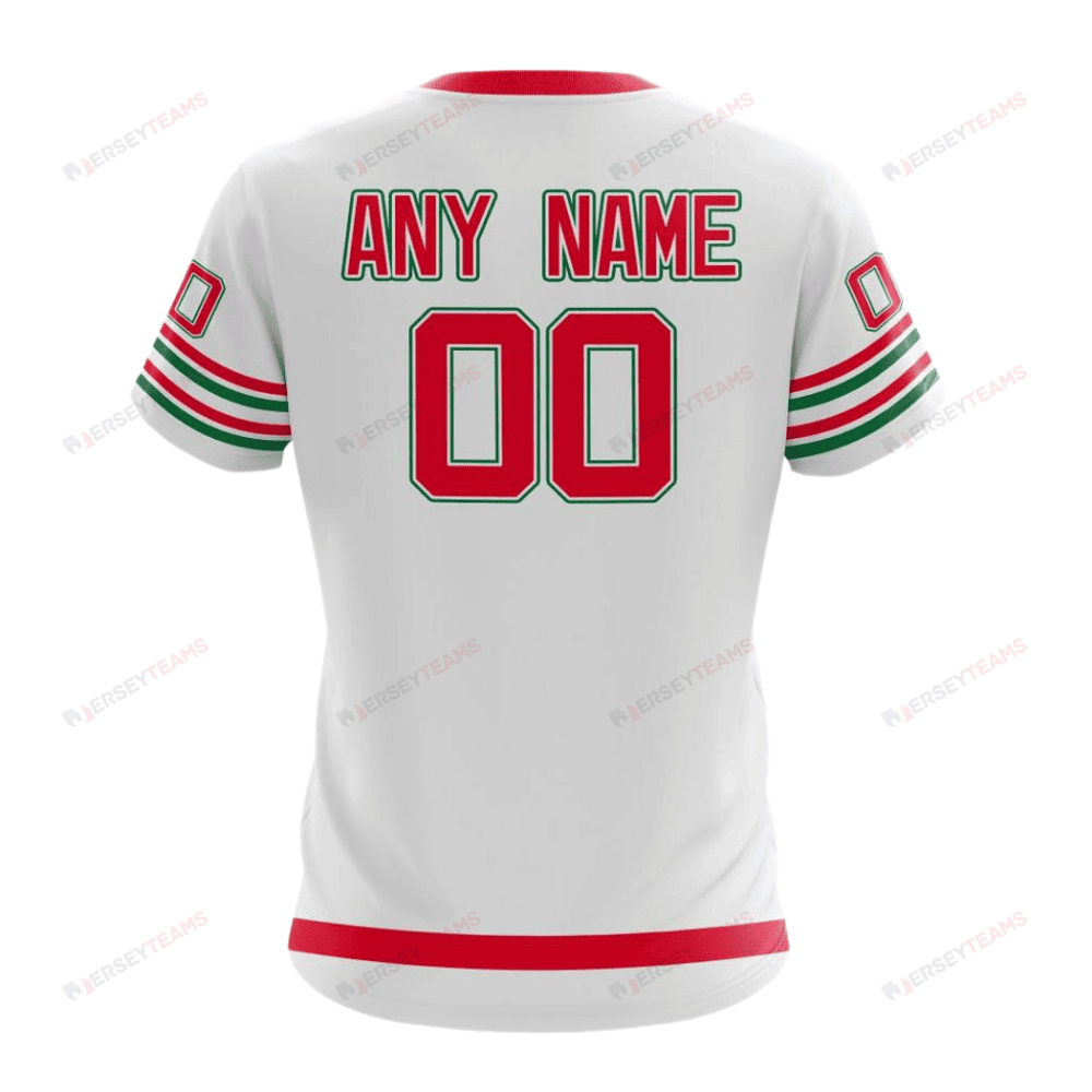 New Jersey Devils Special Whiteout Design Custom AOP T-Shirt - White