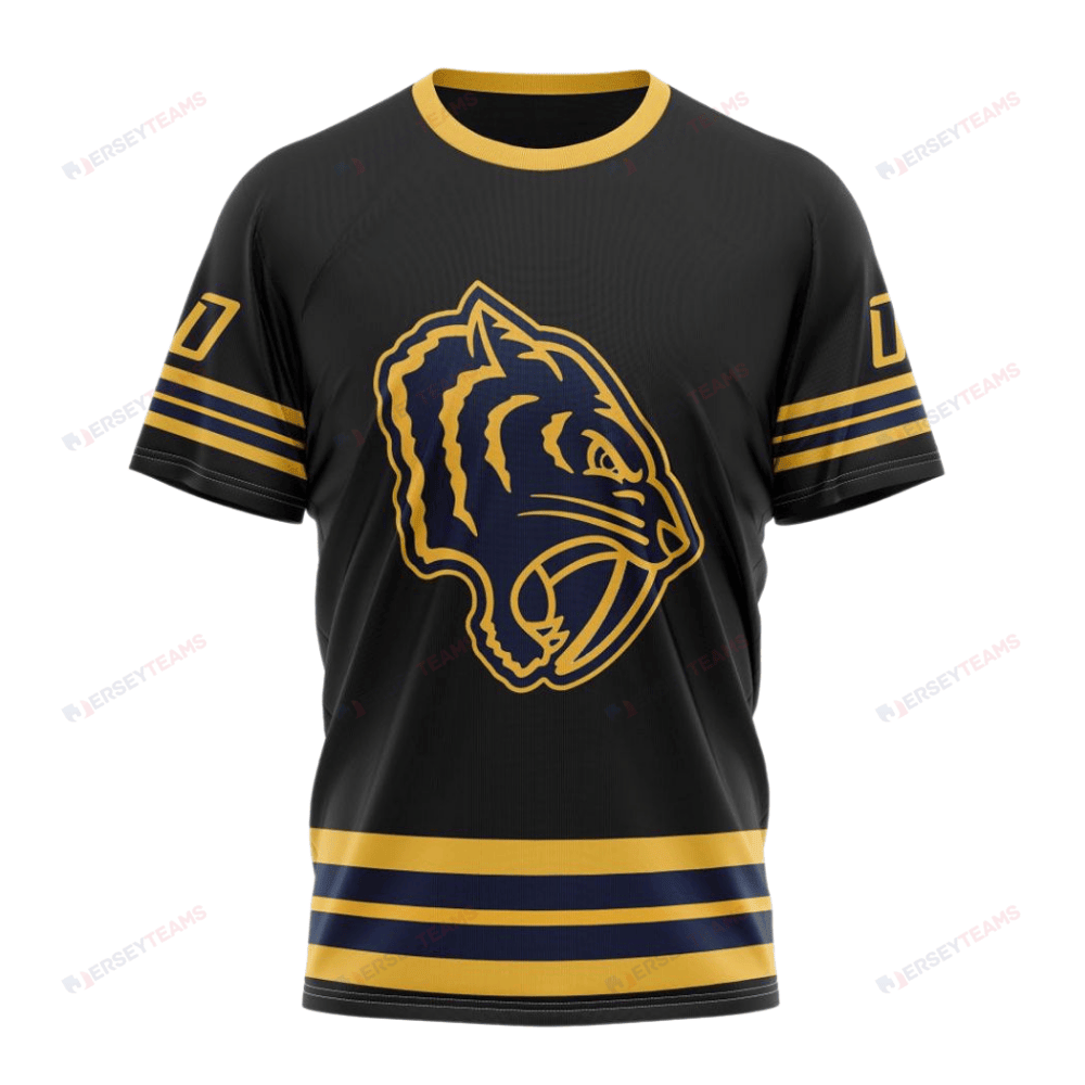 Nashville Predators Special Blackout Design Custom AOP T-Shirt - Black