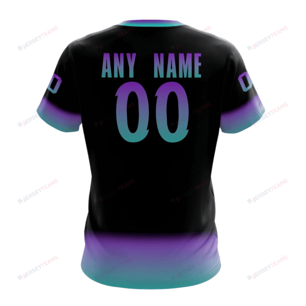 Minnesota Wild Special Blackout Design Custom AOP T-Shirt - Black