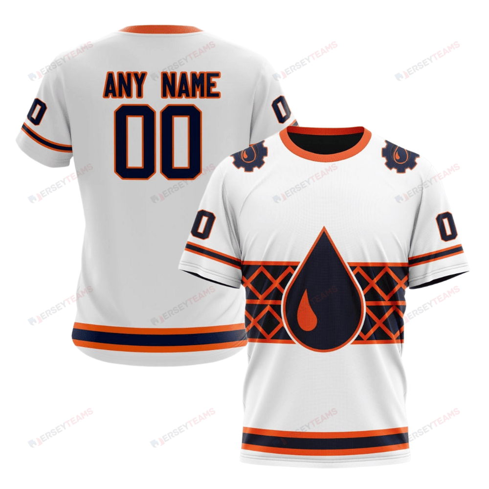 Edmonton Oilers Special Whiteout Custom AOP T-Shirt - White