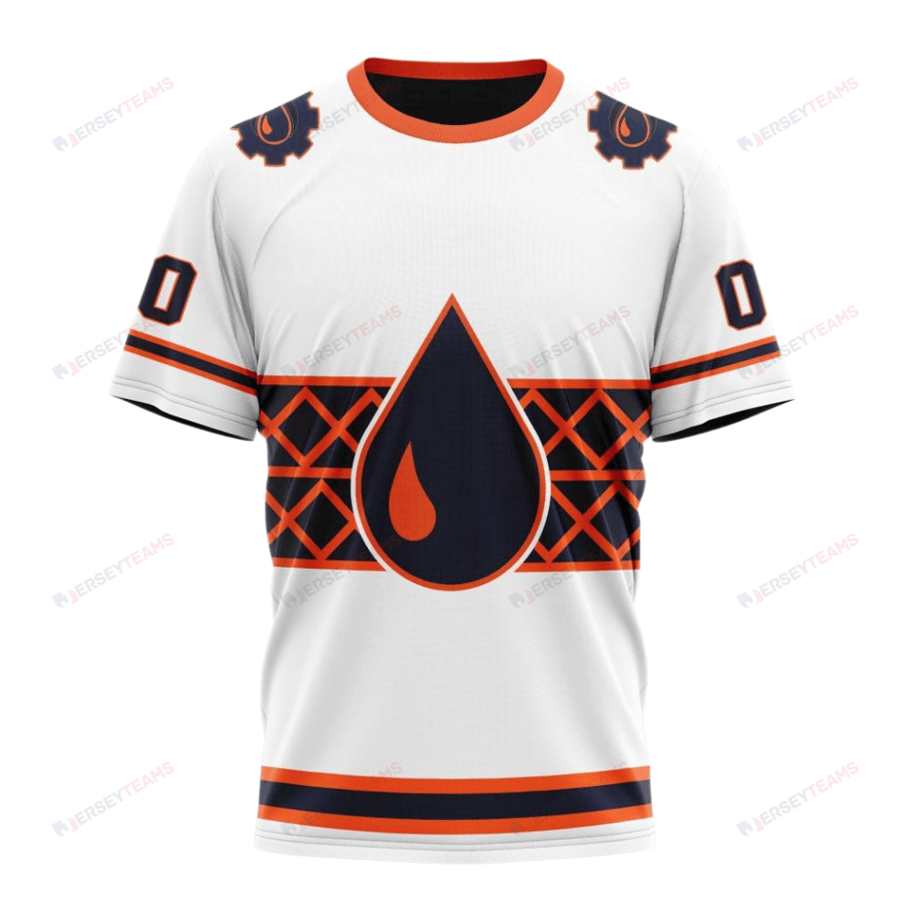 Edmonton Oilers Special Whiteout Custom AOP T-Shirt - White