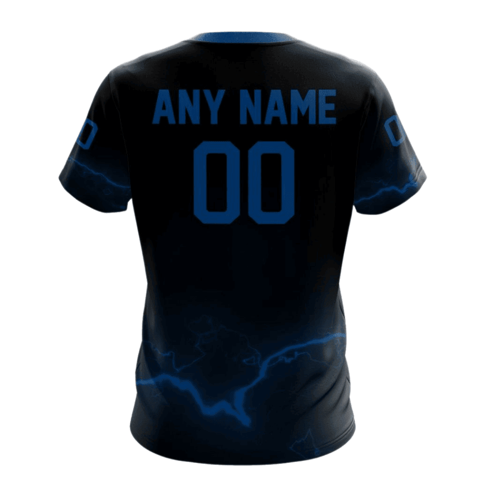 Tampa Bay Lightning Special Blackout Design Custom AOP T-Shirt - Black