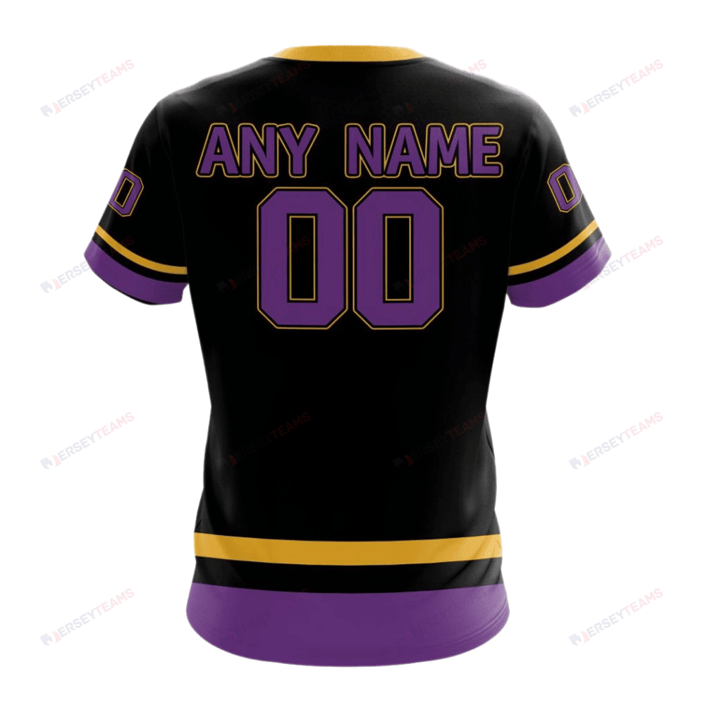 Los Angeles Kings Special Blackout Design Custom AOP T-Shirt - Black