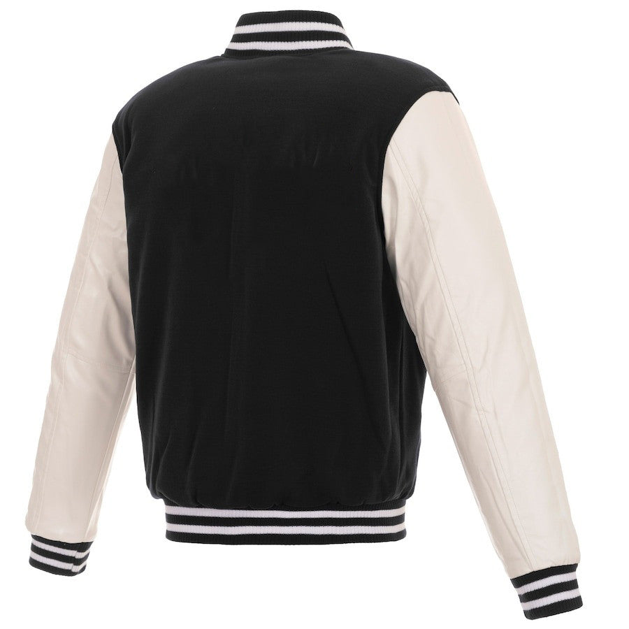 Washington Nationals Reversible Fleece Full-Snap Jacket - Men's Black
