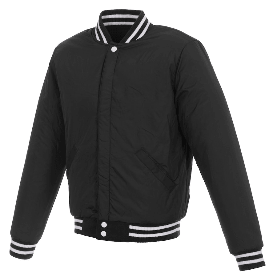 Washington Nationals Reversible Fleece Full-Snap Jacket - Men's Black