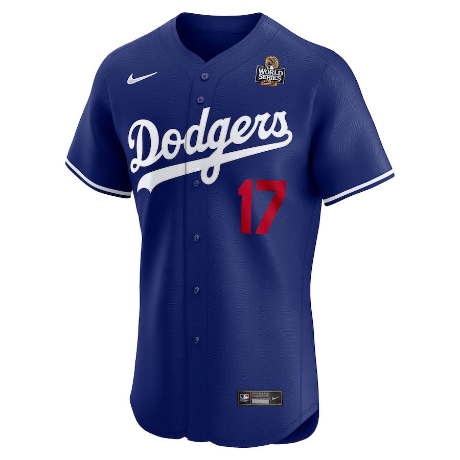 Shohei Ohtani 17 Los Angeles Dodgers 2024 World Series Alternate Elite Player Men Jersey - Royal