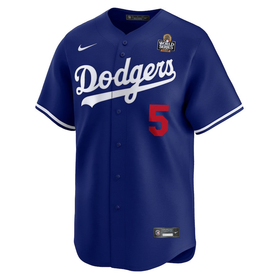 Freddie Freeman 5 Los Angeles Dodgers 2024 World Series Home Limited Player Men Jersey - Royal