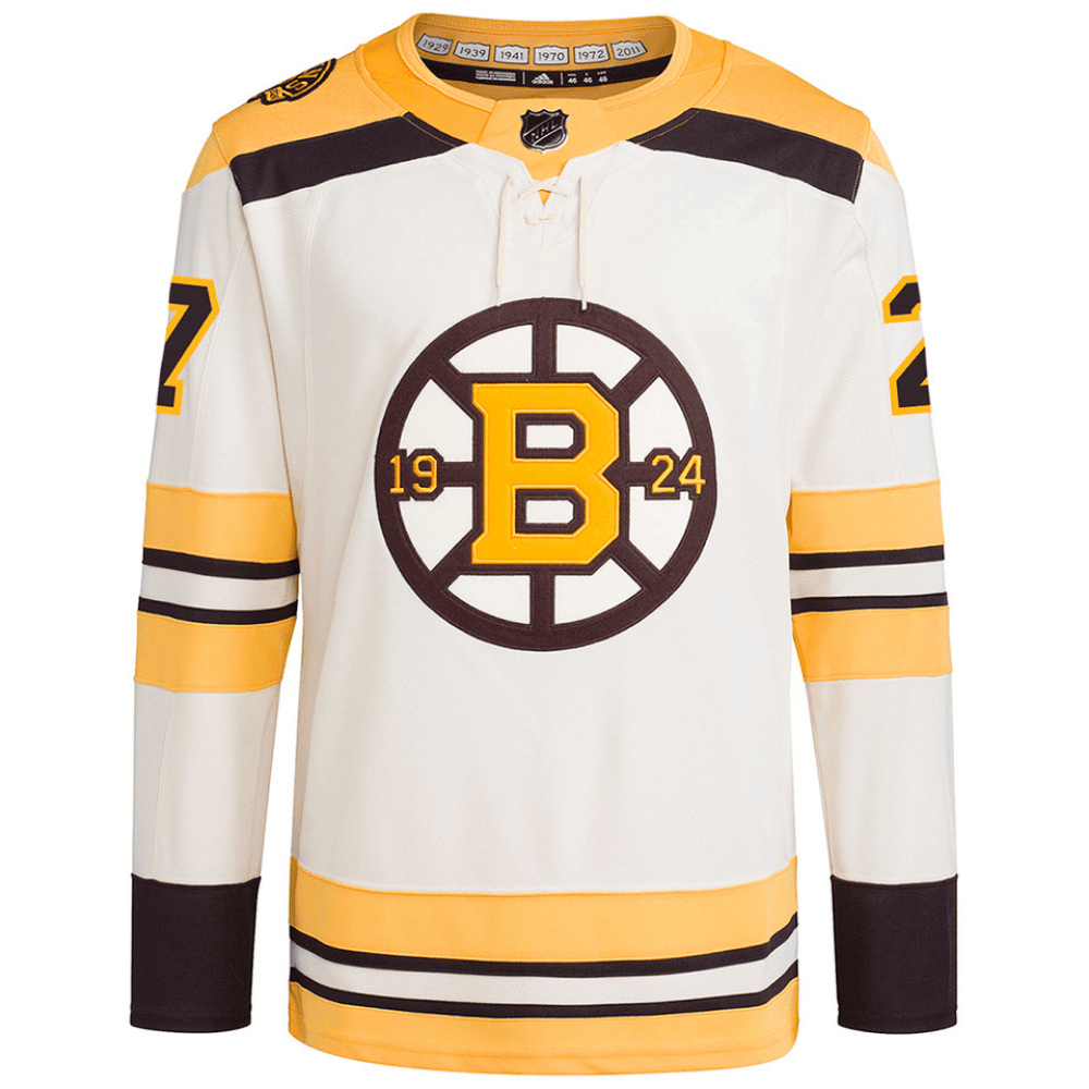 Hampus Lindholm 27 Boston Bruins 100th Anniversary Primegreen Third Men Jersey - Cream