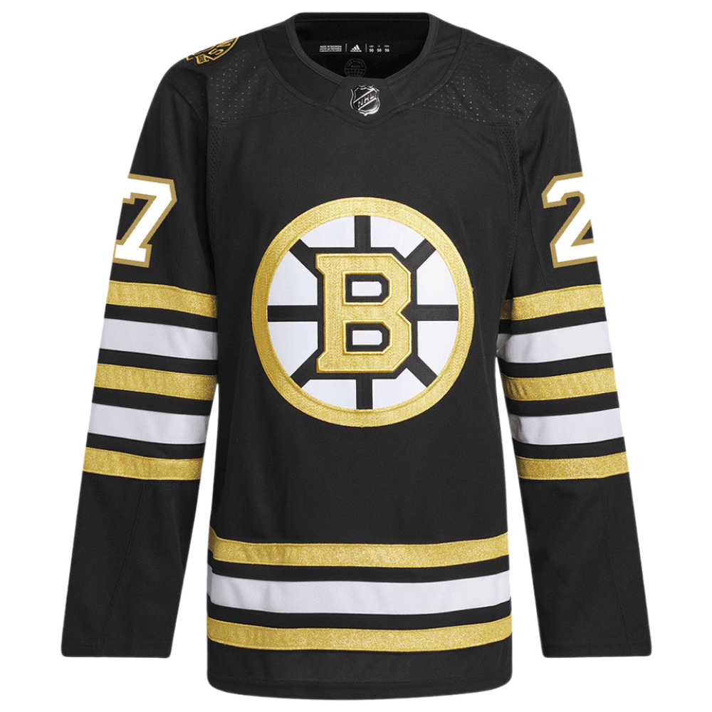 Hampus Lindholm 27 Boston Bruins 100th Anniversary Primegreen Home Men Jersey - Black
