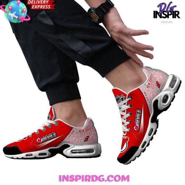 New Jersey Devils Hockey Custom Name TN Shoes Sneakers For Men And Women